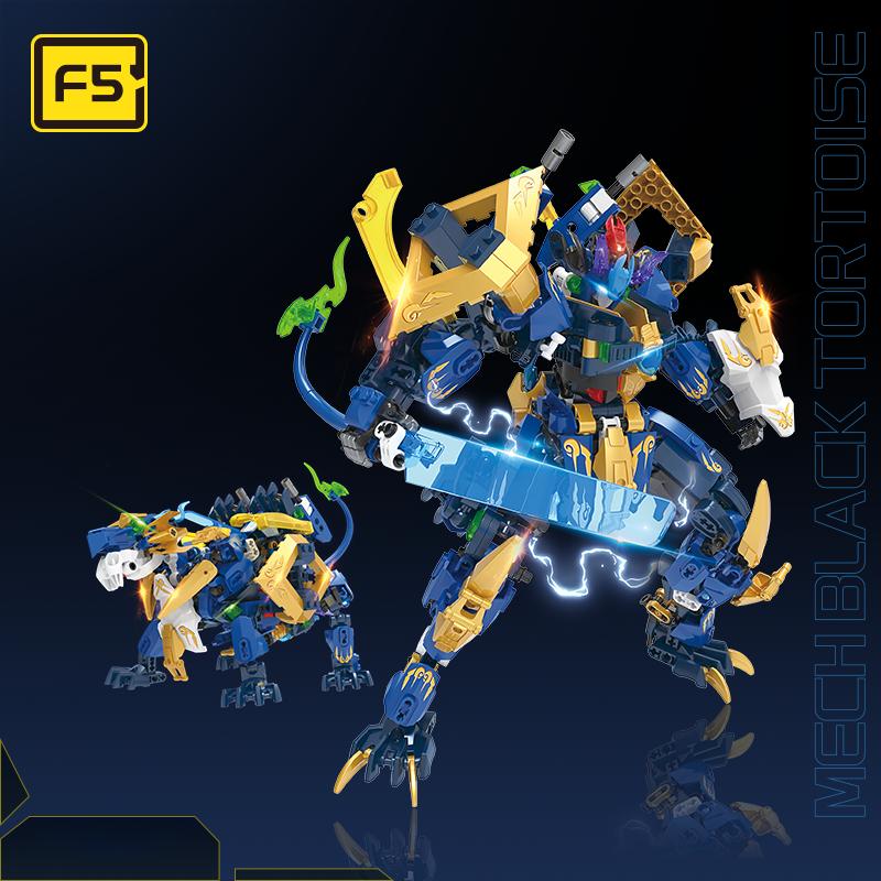 F5-A0001-A0004 Серия трансформирующихся мехов 2-в-1 робот-головоломка собираемая модель для взрослых день рождения строительные блоки игрушка подарок