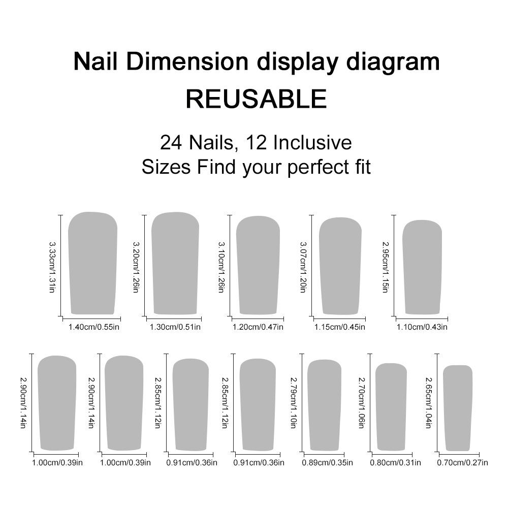 Съемные черные типсы для длинных ногтей с французским краем, стразами и бабочкой