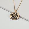 COOLTIME Animal Dog Wolf Cat Claw Paw Pendant Necklace for Women Men Stainless Steel Choker Necklaces Couple Jewelry Birthday