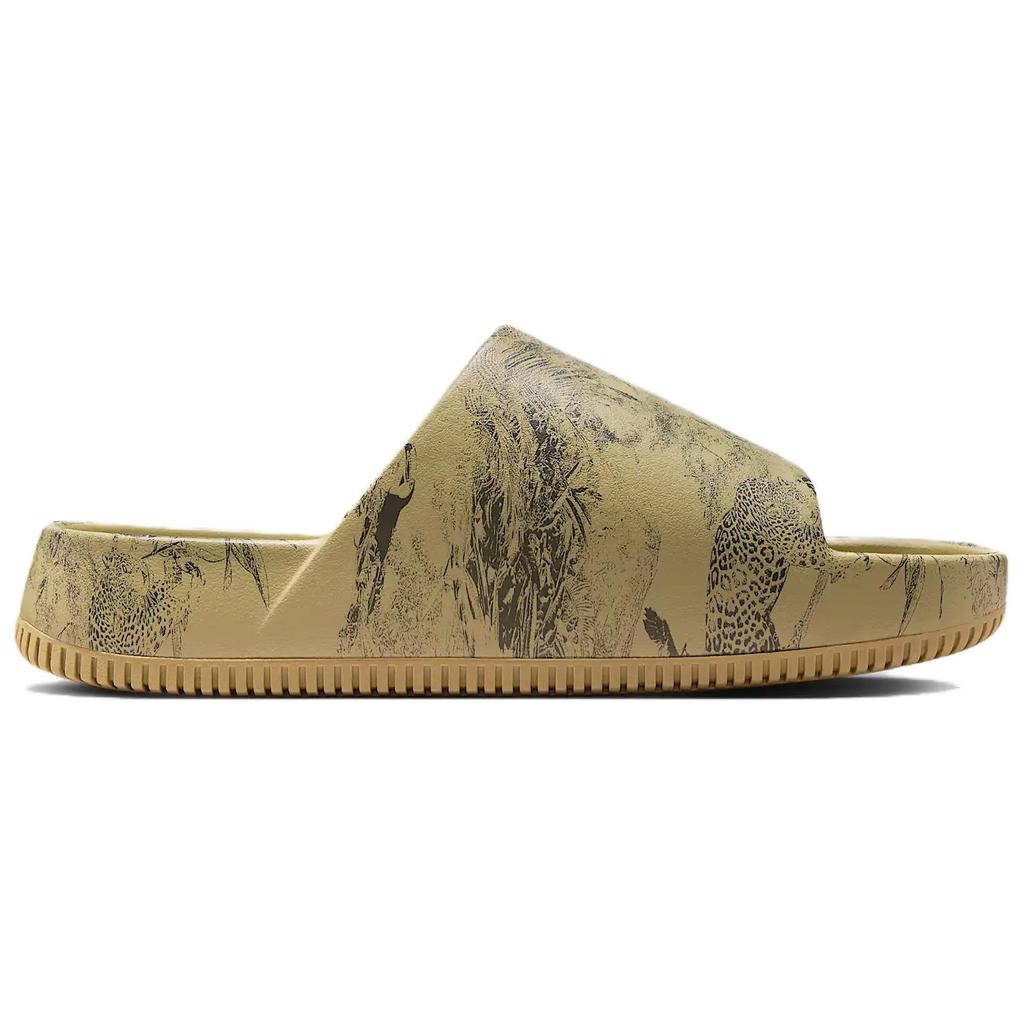 Nike Calm Slide Printed - Wildlife Men Sneakers Tan Parachute-Beige Anthracite HQ1125-201