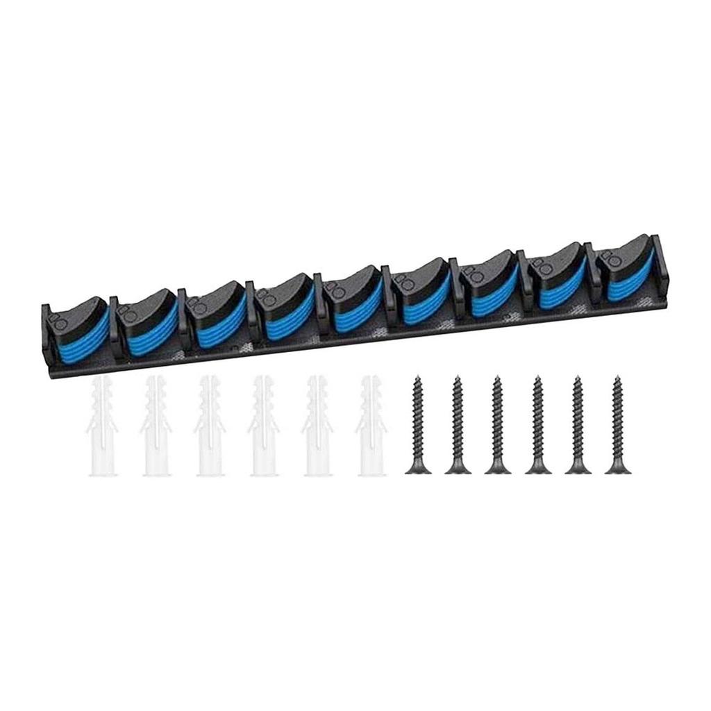 Wall Mounted Fishing Rod Holder Fishing Poles Vertical Support Rack Wall Mounted Storage Rack Holds 9 Fishing Rod