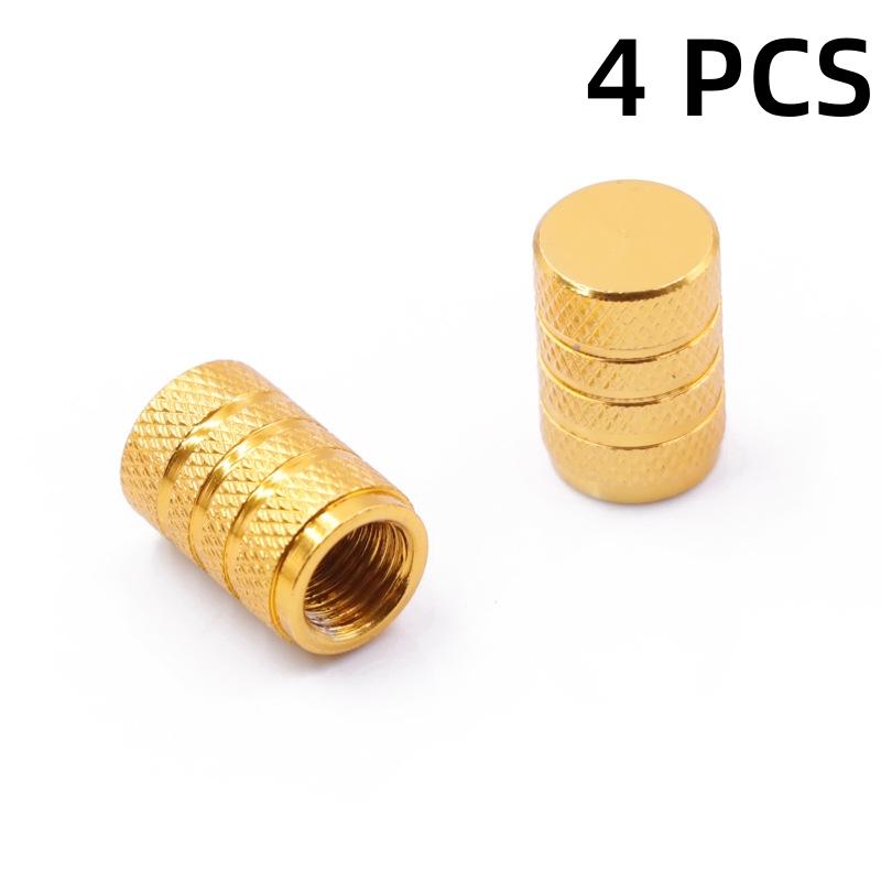 4 шт. колпачка для вентиля автомобильной шины, колпачок для вентиля шины с насечкой, алюминиевый шток колеса шины, колпачок для воздушного клапана автомобиля, универсальные аксессуары