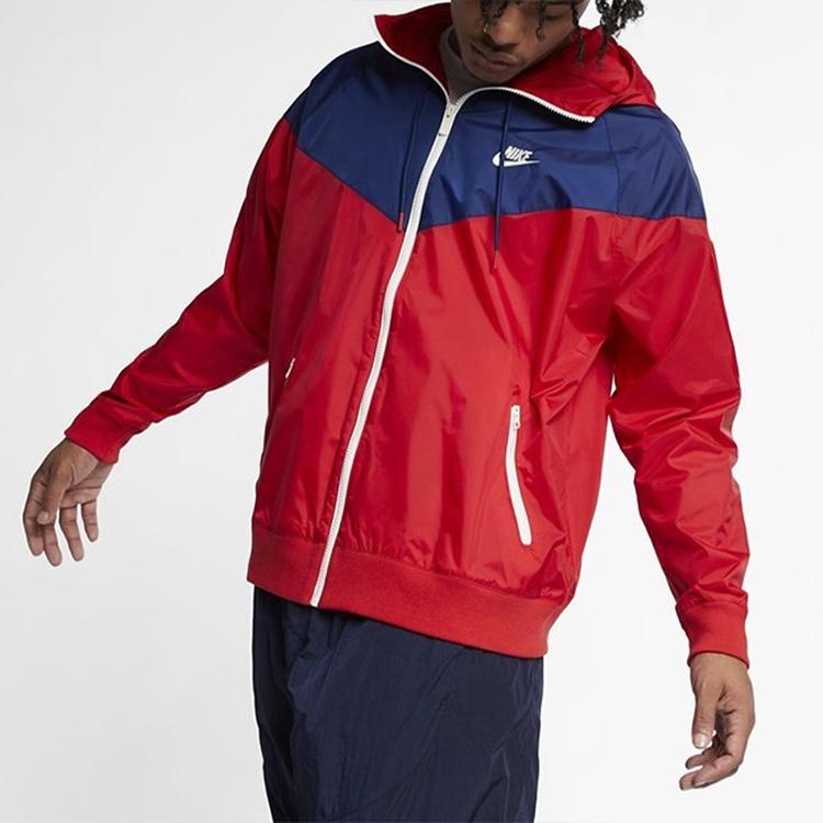 Nike Спортивная куртка с капюшоном Windrunner Мужские куртки красные синие AR2192-657