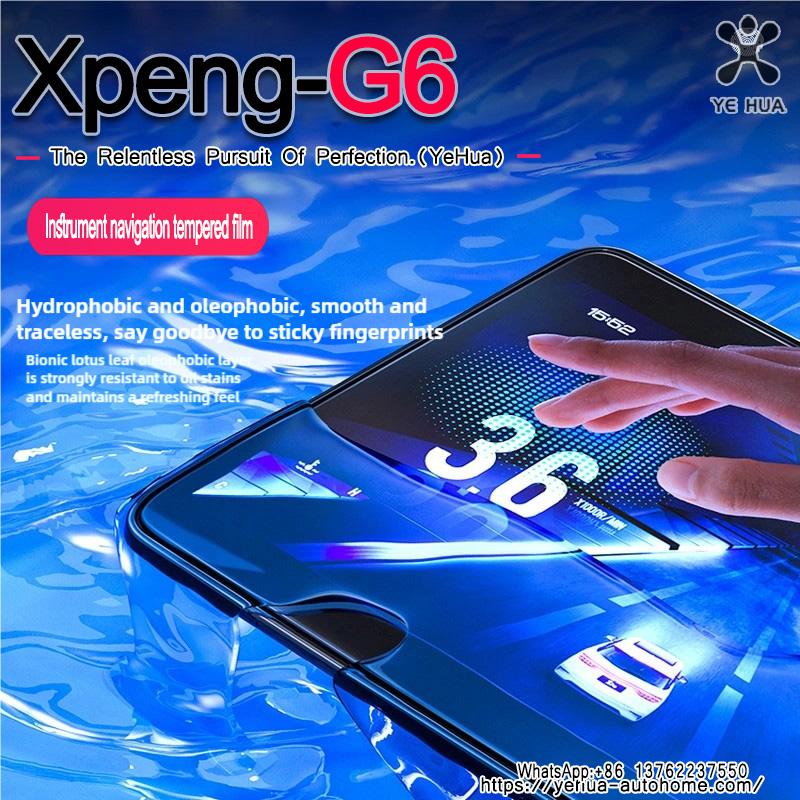 For XPeng G6 2022-2025 Tempered Glass LCD Screen Protective Film Sticker Dashboard Guard Car Navigtion infotainment