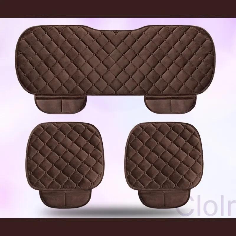 Зимний теплый чехол на сиденье внедорожника - Универсальная подушка, Дышащий протекторный коврик для передних и задних сидений, Автомобильные аксессуары для интерьера