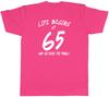 65th Birthday Unisexs TShirt Life Begins at 65 So Does the Panic Tee Gift