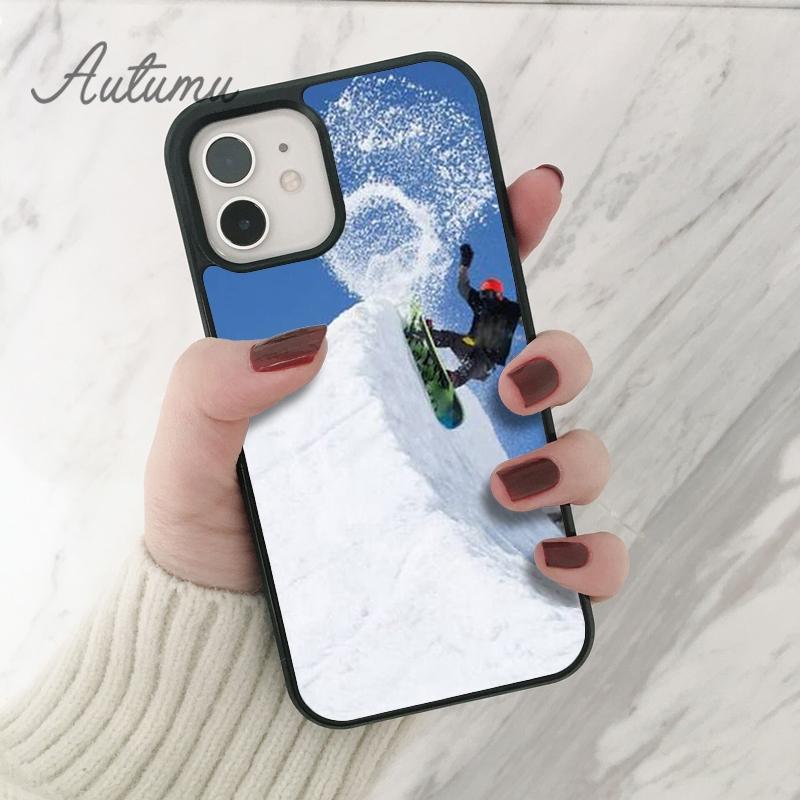 Чехол для телефона с изображением лыж, сноуборда, лыж для iPhone 11 12 13 14 Pro Max mini XR XS SE 2020 6S 7 8 Plus Samsung Galaxy S21 S22