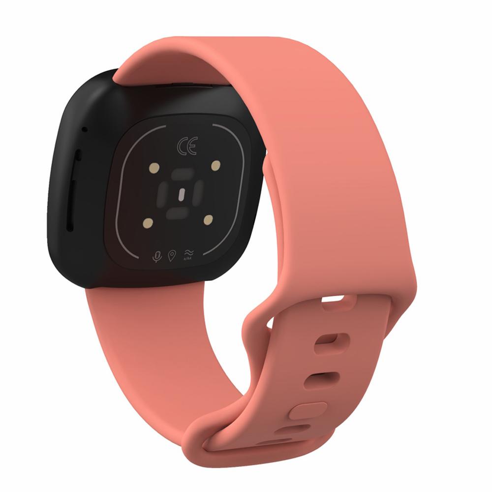 22.5mm Soft Silicone Watch Strap Replacement for Fitbit Versa 3/Sense [Size: L]
