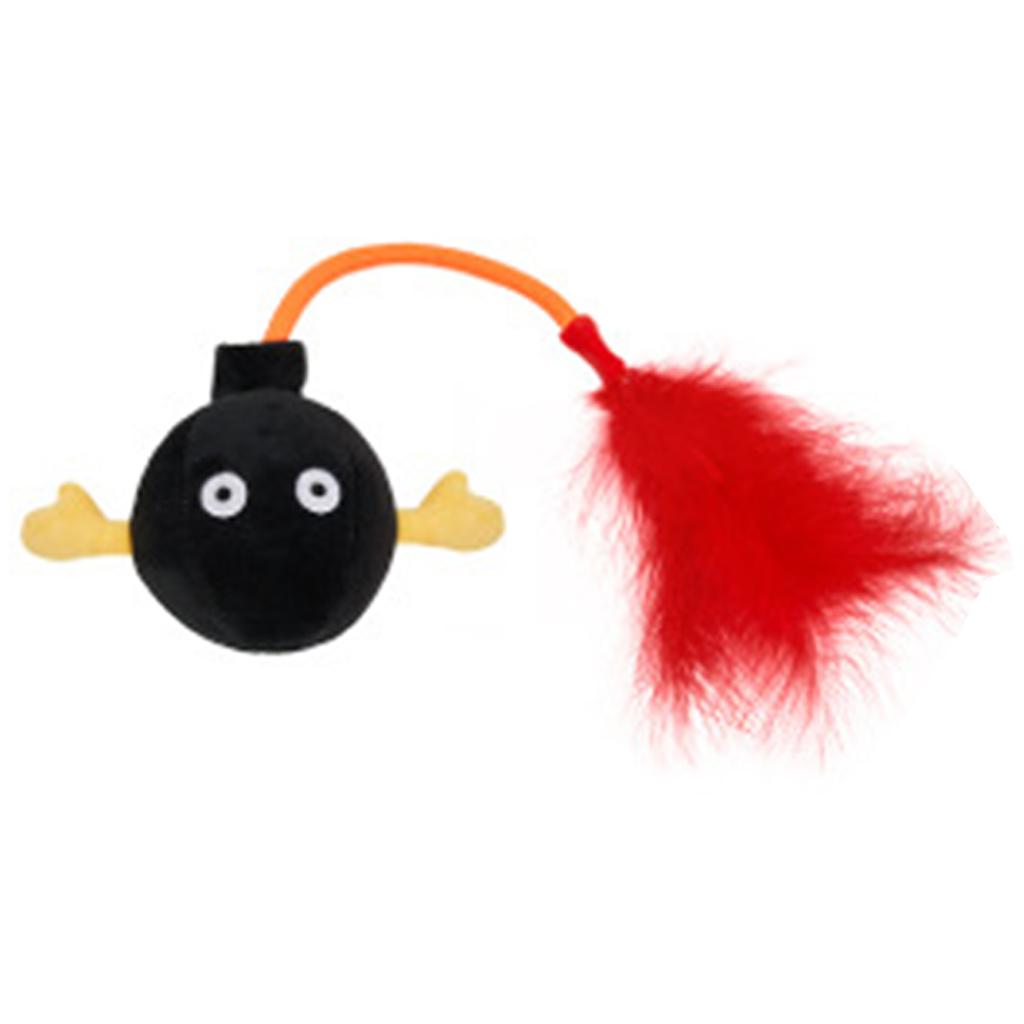 Жевательная игрушка для кошек, наполненная кошачьей мятой, безопасная игрушка для улучшения настроения со звуком погремушки для кошки, подарок для улучшения настроения для котенка