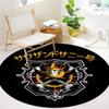 One Piece Jolly Roger Logo Round Area Rug Carpet Rug For Living Room Bedroom Sofa Playroom Decor Nonslip Floor Mat
