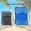 1Pc Beach Sand Removal Bag Powder Bag Sand Removal Brush Beach Vacation Camping Sand Removal Device