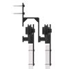 Sliding Door Hardware Set 183 cm Steel Black