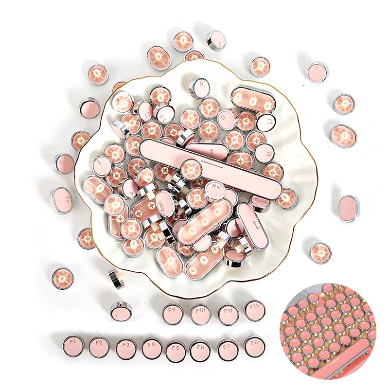 104 клавиши Ретро круглые колпачки для ключей Double S Diy Keycap с подсветкой Механическая клавиатура