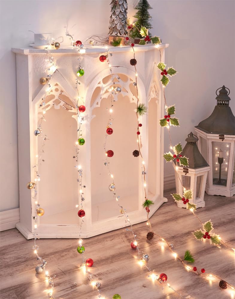 5M 50 LED Christmas Tree Decorative Illumination High Warm for Bedrooms Lights, Lights, Waterproof, Brightness, Parties, Indoors,