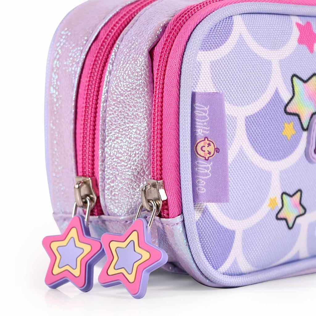 Milk&Moo Double Compartment Pencil Case Glittering Mermaid