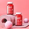 [goli] Желе с яблочным уксусом с низким содержанием сахара 60 жевательных конфет, 2 упаковки