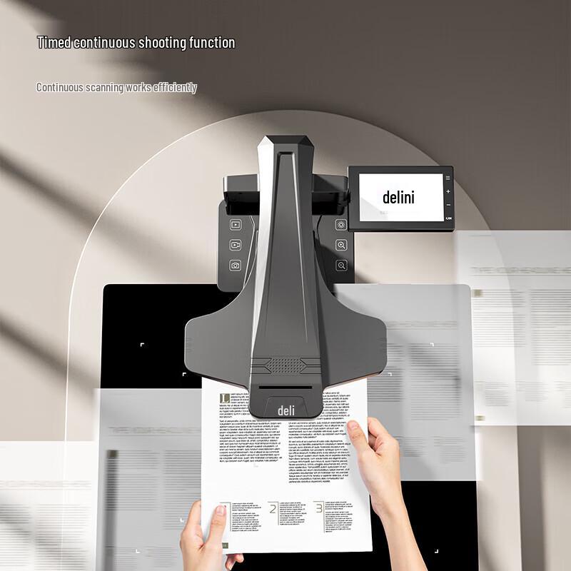 Deli High-Speed Document Camera & Scanner CN plug (adapter included)