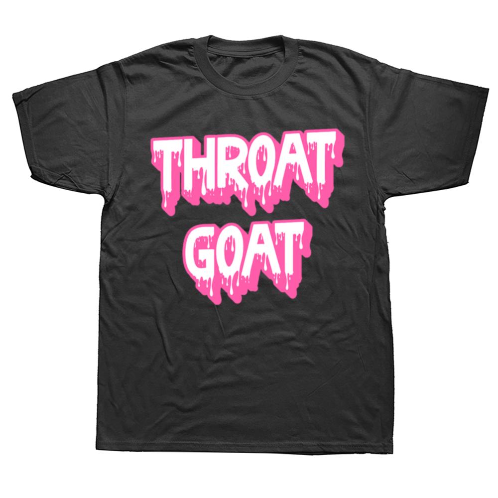 Throat Goat Design Women Men Baby Tee Harajuku Kawaii Sexy Cotton Top Tees O Neck Summer Fashion T Shirt Goth Clothes Summer