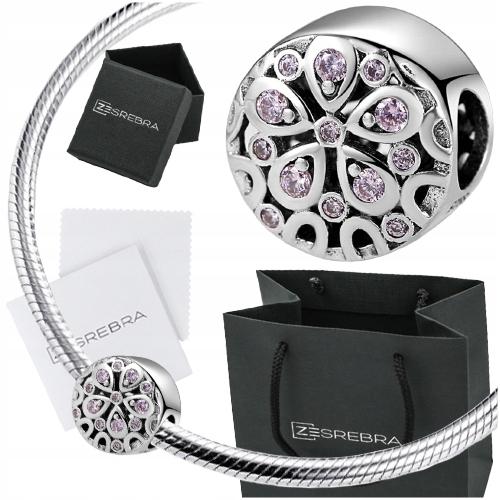 Charms Spring Flower Bead 925 Love Colorful Zircon Beads