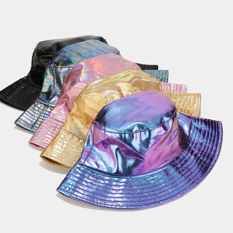 Модная шляпа-ведро для мужчин и женщин из водонепроницаемой ПУ-кожи, кепка от дождя с широкими полями, защита от УФ-излучения, в стиле рыбака