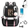 KATSEYE Girl Group Print Backpack Large Capacity Student Bookbag Campus School Casual Travel Rucksack 60123-2