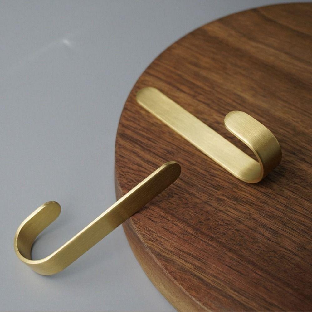 Gold Wall Hook J Shaped Towel Hanger Wall Mounted Furniture Hardware  Robe
