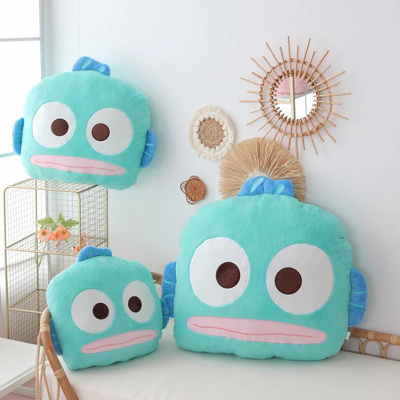 Плюшевая подушка Sanrio Hangyodon с вышивкой для гостиной и спальни