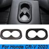 Задний держатель стакана для воды, рамка, накладка, наклейка для Honda CR-V CRV 2023, ABS, аксессуары для стайлинга автомобилей