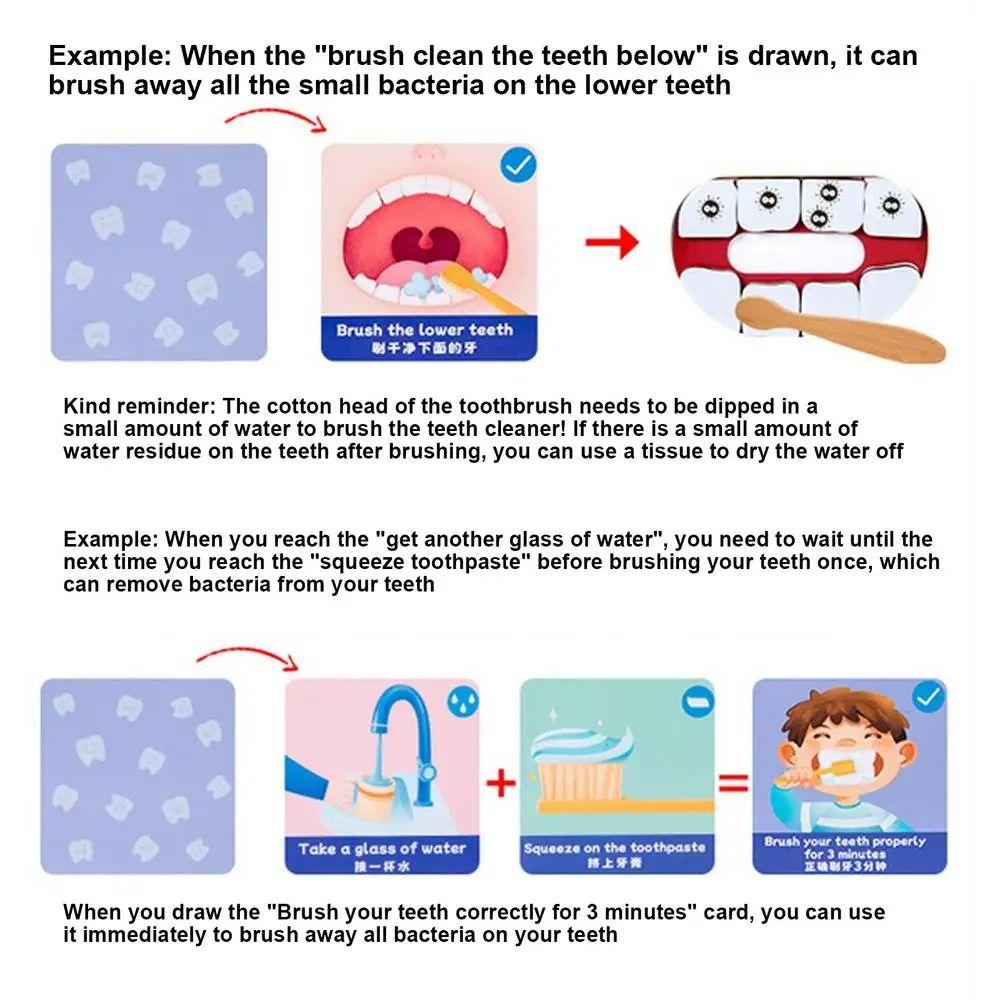 with Toothbrush Simulation Brushing Teeth Game Counting Tooth Defence Board Game Boys Girls