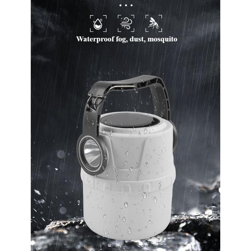 Solar Camping Light Is Portable, Waterproof, and Rechargeable, Suitable for Outdoor Camping, Home Hiking, and Nighttime Use