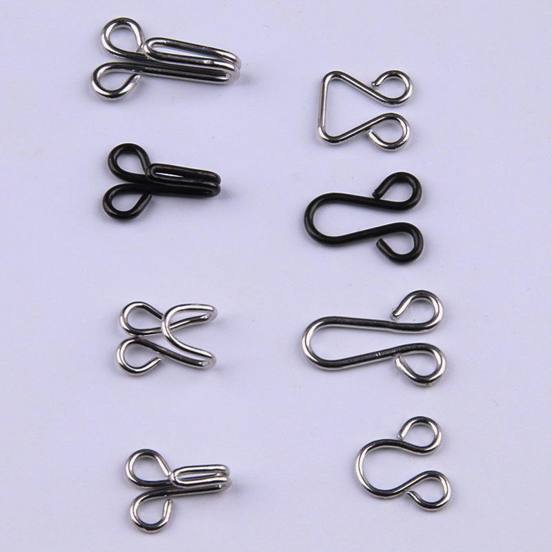 100Pairs Invisible Sewing Hook and Eye Closure for Clothing Bra Jacket Hooks Replacement Sewing Craft Buckle Garment Accessories