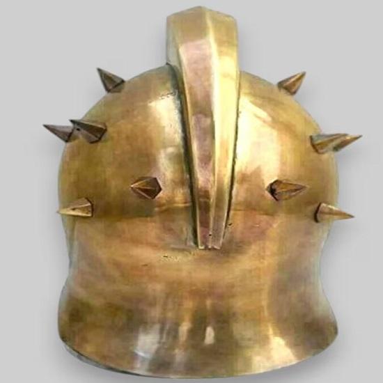 Maximus Gladiator Helmet Medieval Knight Roman Greek Spartan  LARP Battle Armor Helmet King Gladiator Armor Helmet