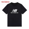 New Balance ClaSSic Big Logo Men S woMen S Short Sleeve Tee Black Mt41502 Bk