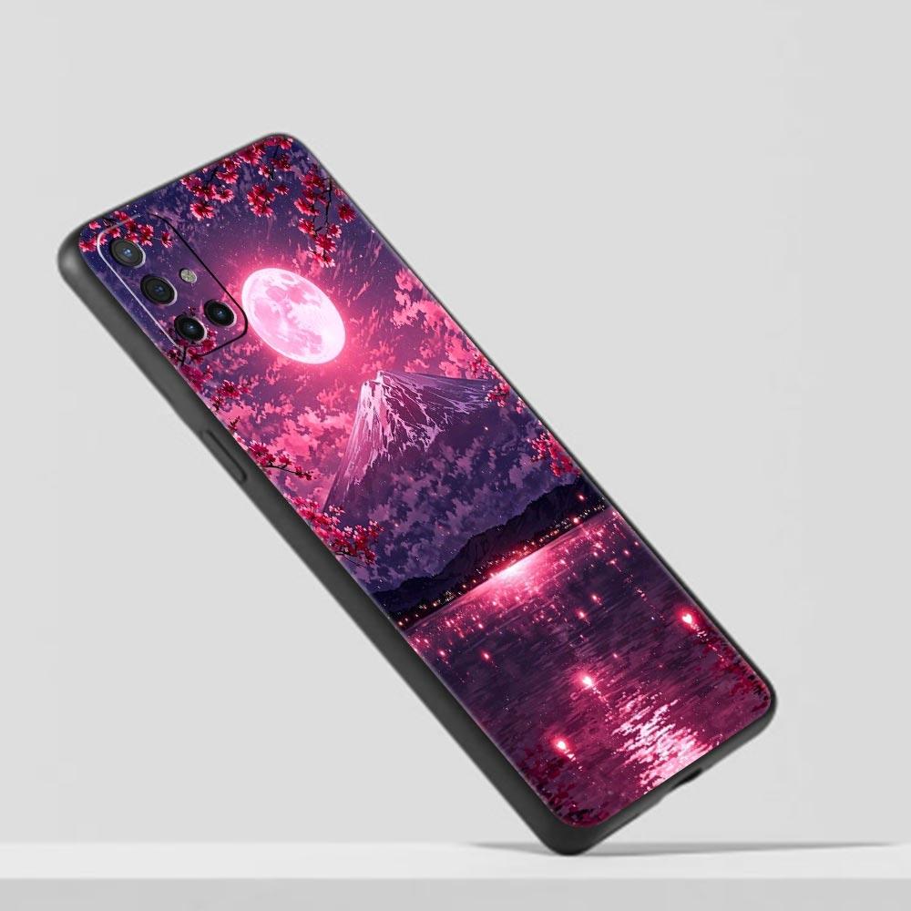 Phone Case For Oneplus 13R 13 12 10T 11 R10 Nord N100 N200 N10 9 9R CE 2 3 Z Pro Lite 5G Soft TPU Cover Pink Sunset Mountain Bag