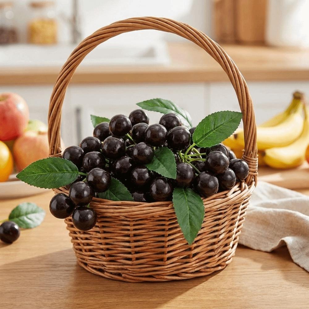 Lifelike Simulation Blueberry Realistic Loquat Fruit Model Fruit String Artificial Cherry Kitchen