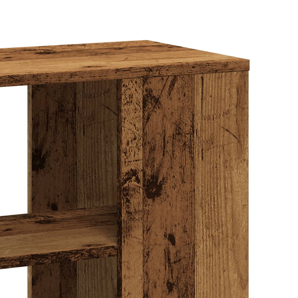 Side Table Cabinet with Rustic Wood Look 60 x 30 x 50 cm Engineered Wood