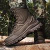 Fashion Lace-Up Desert Boots Men All-match Male Comfortable Hiking Shoes Mens High Top Sneakers All-match Men Casual Motorcycle Boots