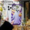 Phone Case: 2D flat design suitable for iPhone 18, 17, 16, 15, 14, 13 Pro film protective case, couple style, cartoon ghost, Christmas and Halloween g