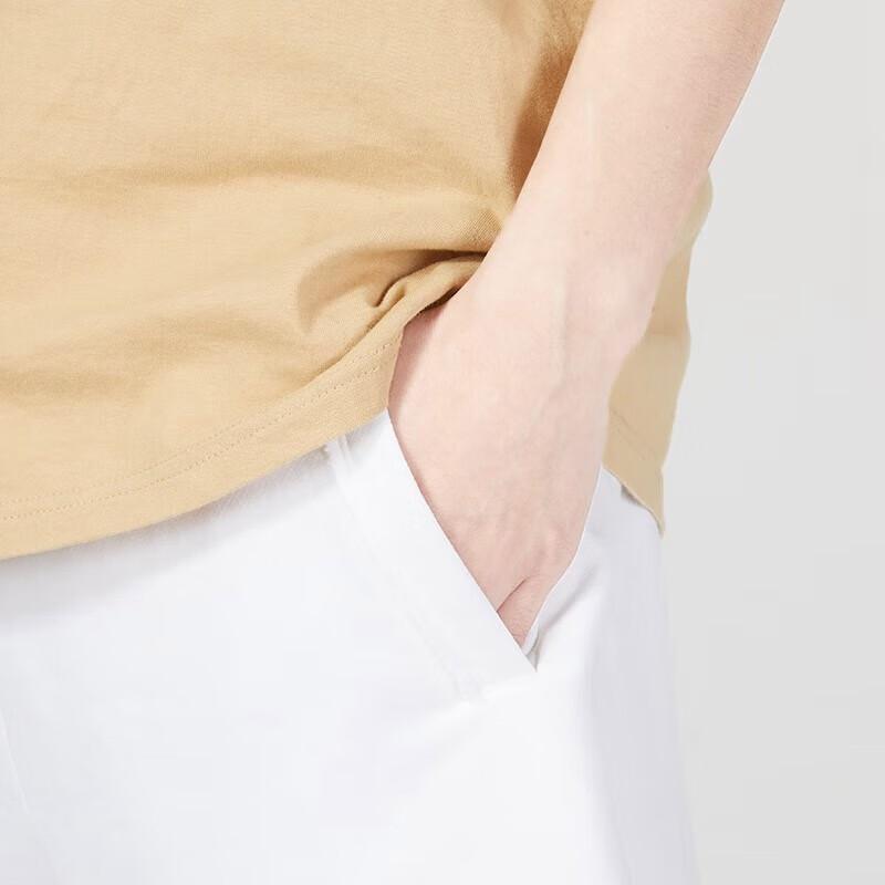 Nike Solid Color Drawstring Sports Shorts Men Bottoms White DX0767-100