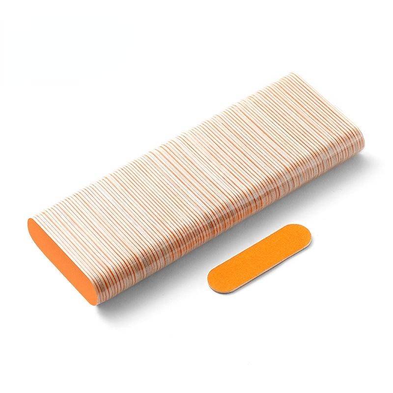 100 шт./лот, двусторонняя шлифовка лака для ногтей, одноразовые мини-деревянные буферные полоски для ногтей, шлифовка, полировка, инструменты для ухода за маникюром