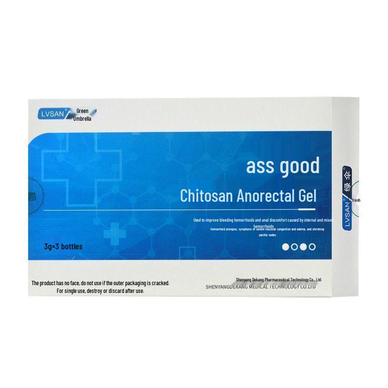Зеленый зонтик Хитозан Анальный гель при геморрое: Облегчает кровотечение, тяжесть, заложенность и отеки.
