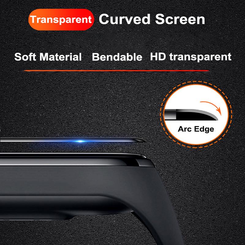 5 шт. 9D Изогнутая Мягкая Гидрогелевая Пленка Для Xiaomi Mi Band 8 MiBand 7 Защитная Пленка Xiaomi MiBand 7 6 5 4 Умный Браслет Не Стекло