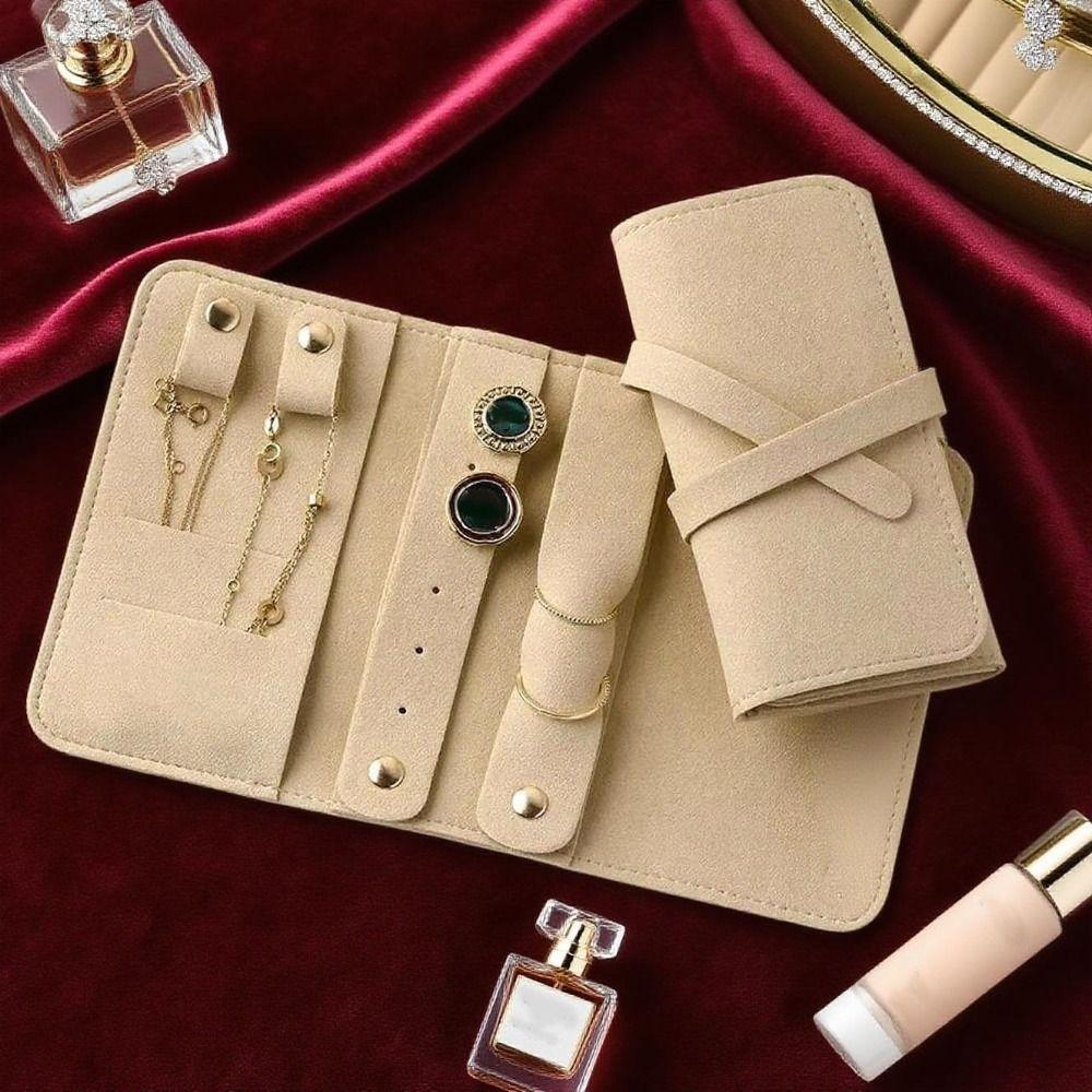 Portable Packing Pouches for Necklaces Foldable Jewelry Case Bag for Earrings Bracelet