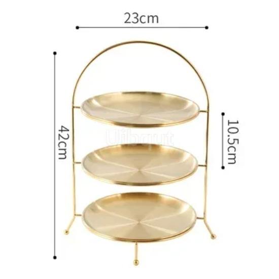 Белая подставка для десертного стола, украшение для свадьбы, двухслойная подставка для торта, золотая тарелка для украшения кондитерских изделий, 3 слоя