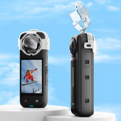 Защитная крышка объектива экшн-камеры для Insta360 X4 Легкий быстросъемный протектор объектива ПК с защитой от запотевания для спортивной камеры