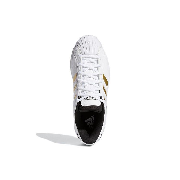 Adidas Pro Model 2G Low White Gold Metallic Мужские кроссовки Cloud-White Core-Black H68060