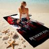 Resident Evil game, Umbrella Corporation, soft beach towel, outdoor camping vacation swimming beach towel, outdoor absorbent bath towel, Q7