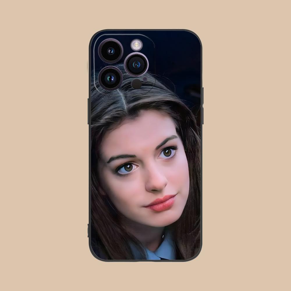 Чехол для мобильного телефона Энн Хэтэуэй для iPhone 17 16 15 14 13 12 11 X XR XS 8 7 Air Pro Max Plus Mini Цветной Чехол Роскошный Чехол