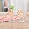 Heart Shape Car Air Freshener Perfume Empty Glass Bottle Hanging Decoration