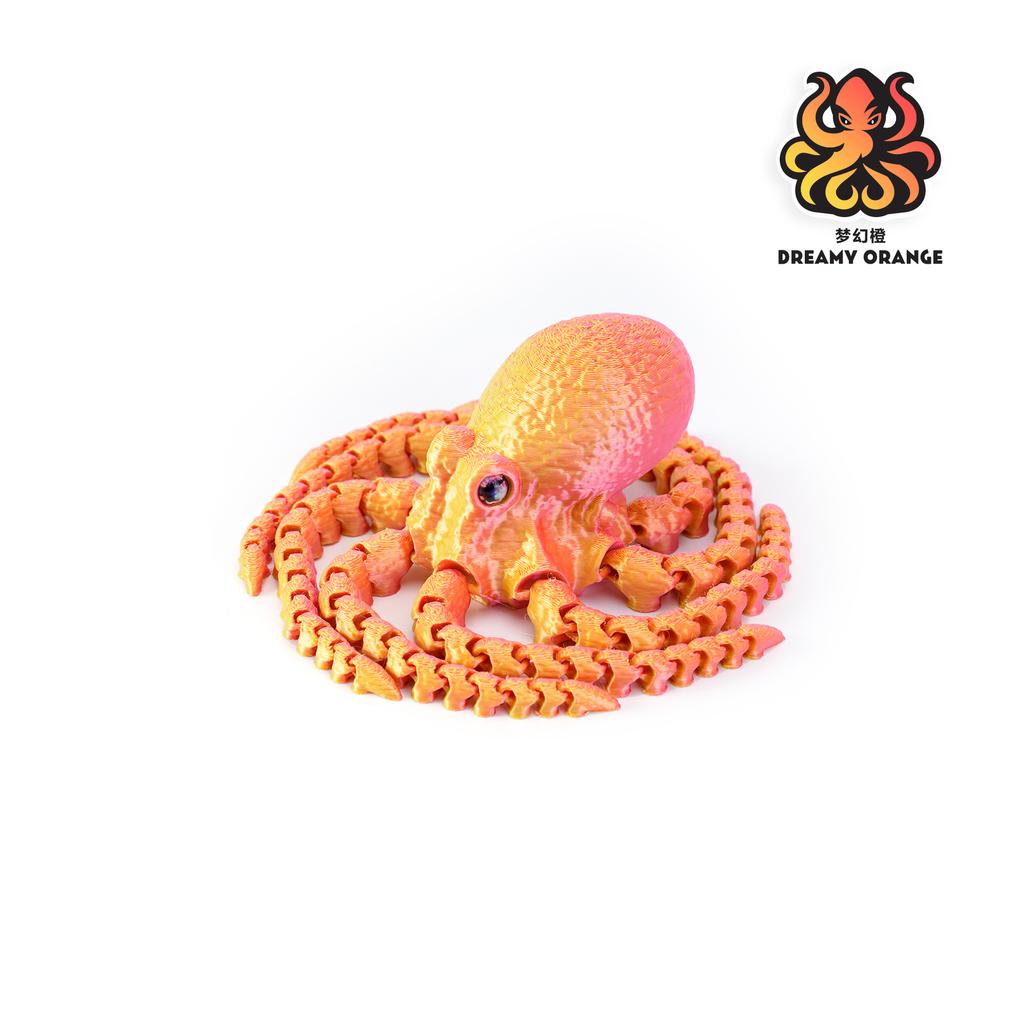 3D Печать Фигурки Осьминога Игрушки Многосуставные Подвижные Симуляция Глаз Игрушка-антистресс Модель Животного Настольный Фестиваль Вечеринка Подарок для Детей